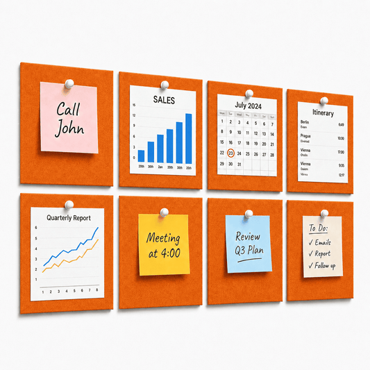 FeltPin Acoustic Bulletin Board 1 x 1 Feet | Carrot