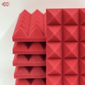 Pyramid Acoustic Foam Panel 2" | 1 x 1 Feet | Flame Red