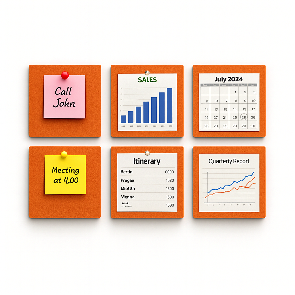 FeltPin Bulletin Board 30x30cm | Carrot