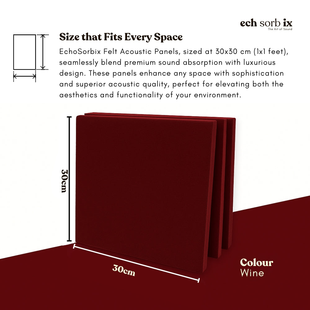 ColourMute PET Acoustic Panel | Wine