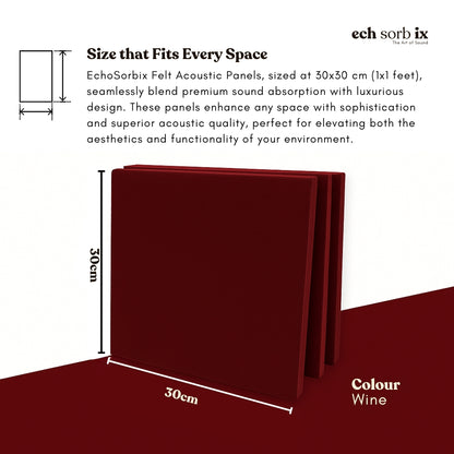 ColourMute PET Acoustic Panel | Wine
