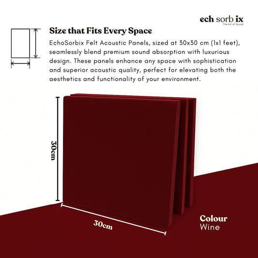 ColourMute PET Acoustic Panel | Wine