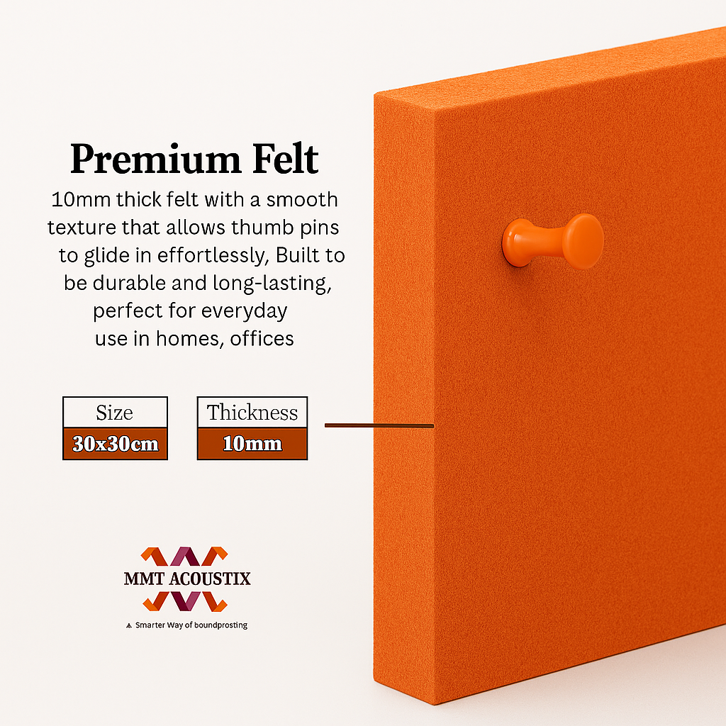FeltPin Bulletin Board 30x30cm | Carrot