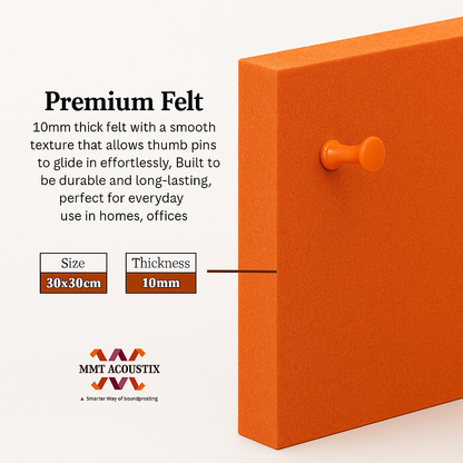 FeltPin Bulletin Board 30x30cm | Carrot