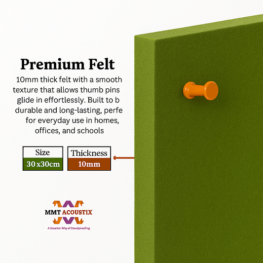 FeltPin Bulletin Board 30x30cm | Olive