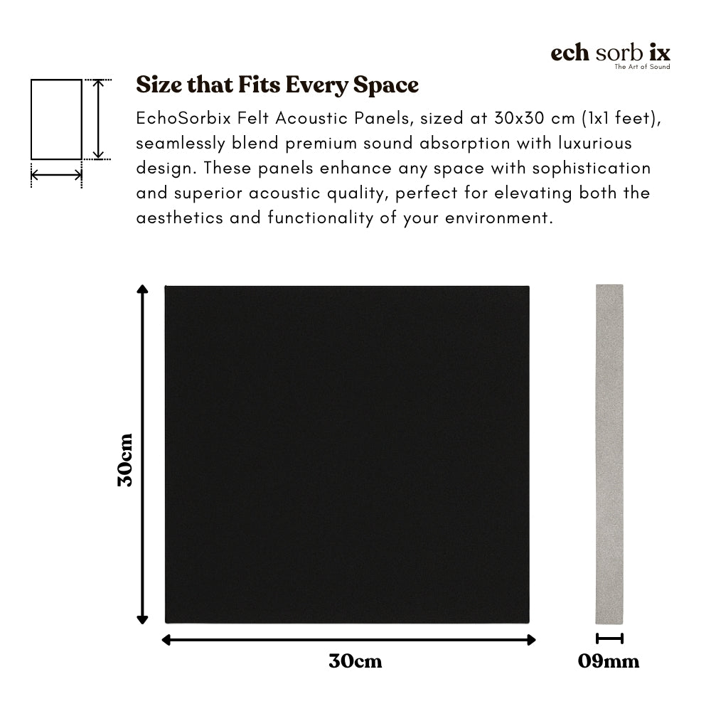 ColourMute PET Acoustic Panel | Carbon