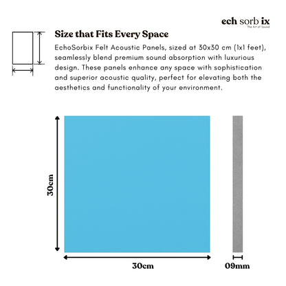 ColourMute PET Acoustic Panel | Silver Sky