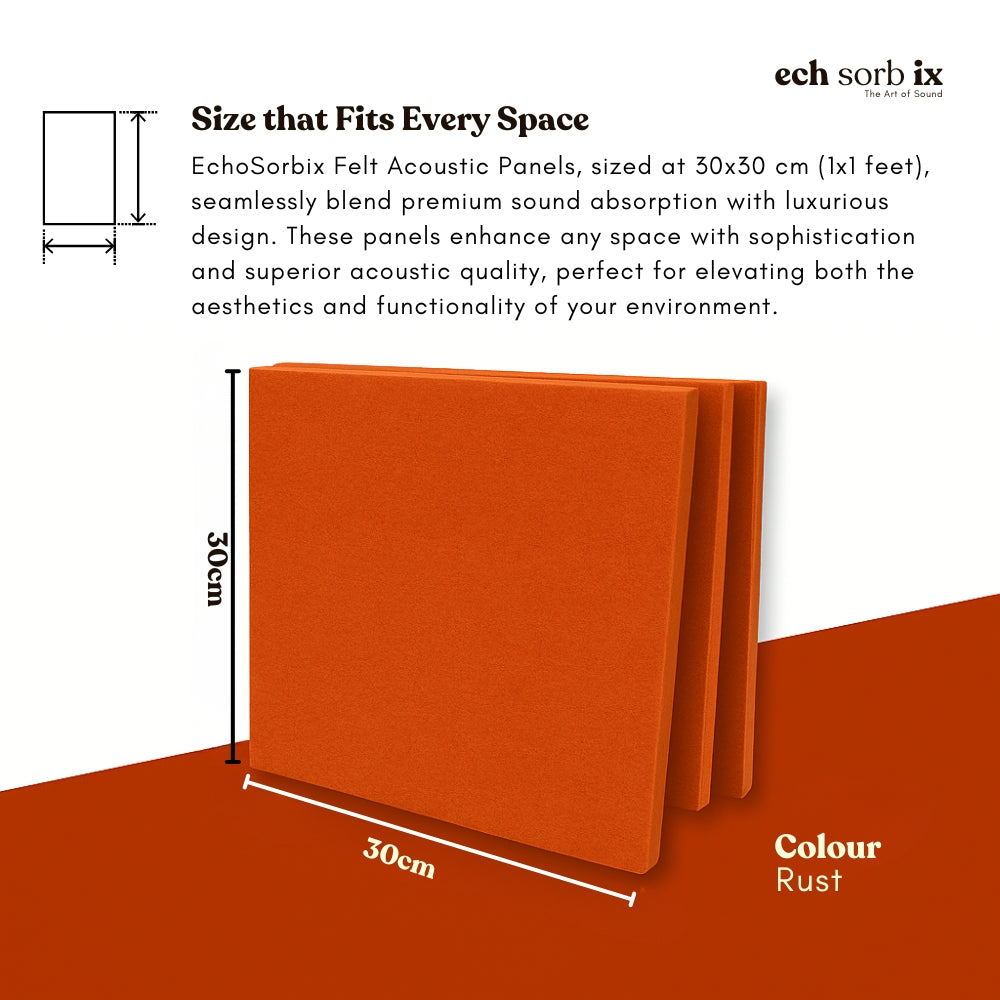 ColourMute PET Acoustic Panel | Rust