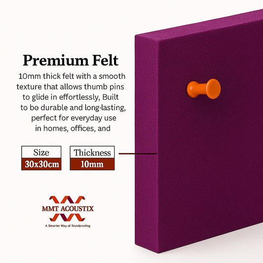 FeltPin Bulletin Board 30x30cm | Berry