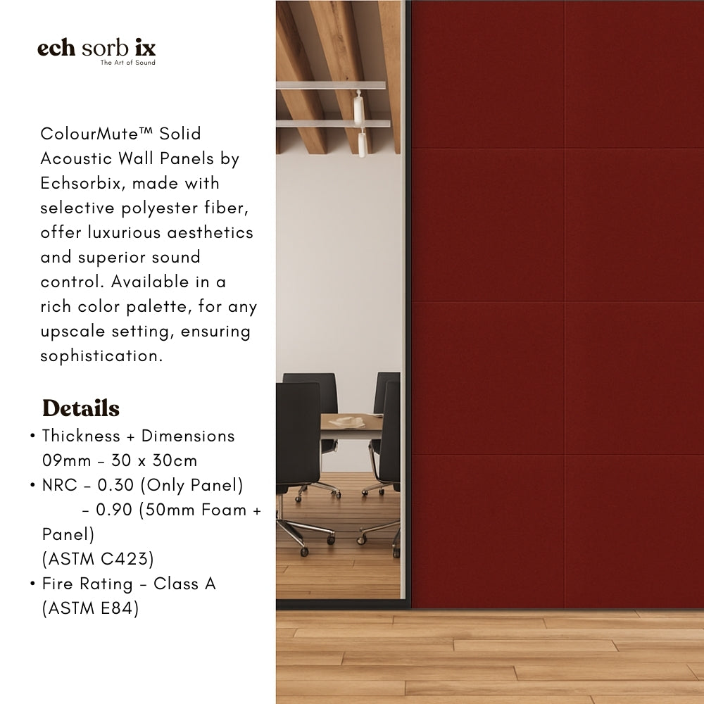 ColourMute PET Acoustic Panel | Wine