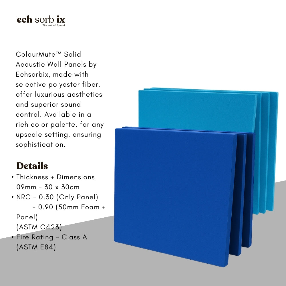 ColourMute PET Acoustic Panel | Arctic Blue