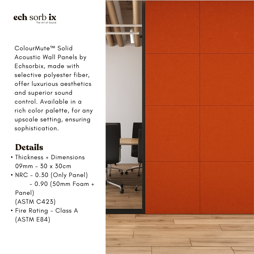 ColourMute PET Acoustic Panel | Rust