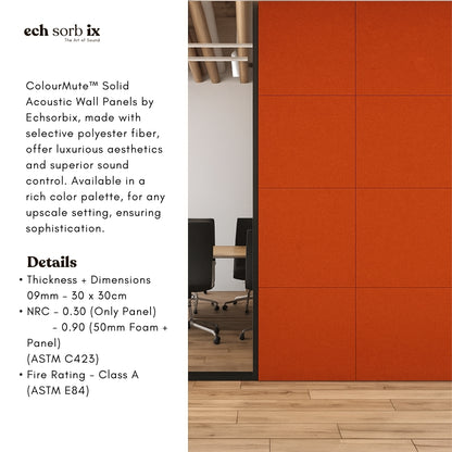 ColourMute PET Acoustic Panel | Rust