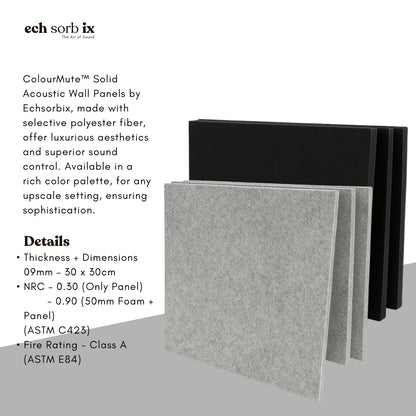 ColourMute PET Acoustic Panel | Carbon