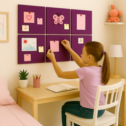 FeltPin Bulletin Board 30x30cm | Berry