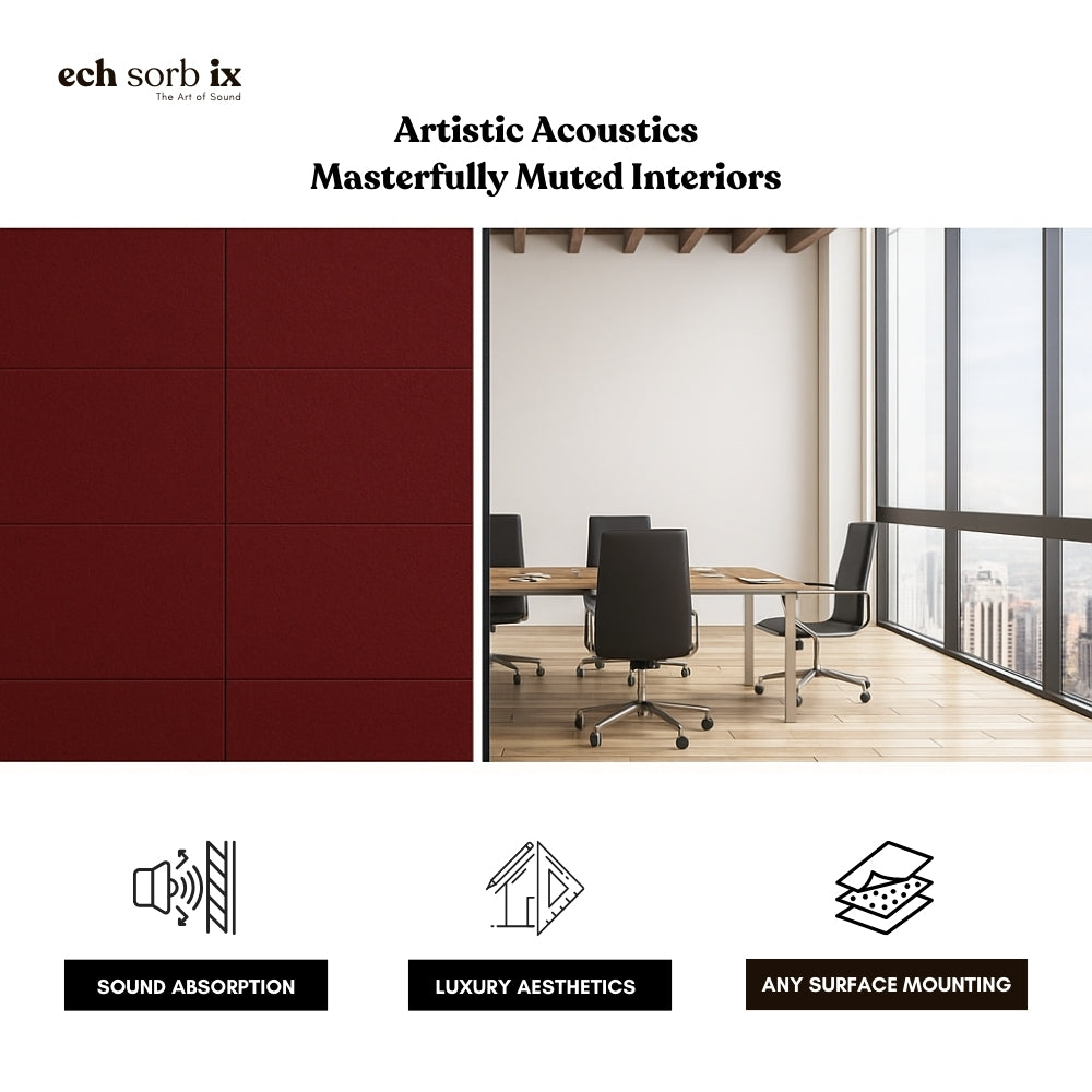 ColourMute PET Acoustic Panel | Wine