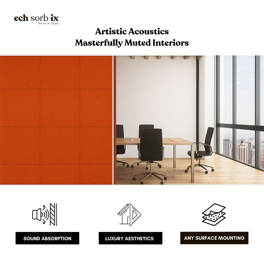 ColourMute PET Acoustic Panel | Rust