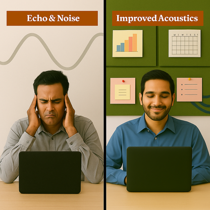 FeltPin Bulletin Board 30x30cm | Olive