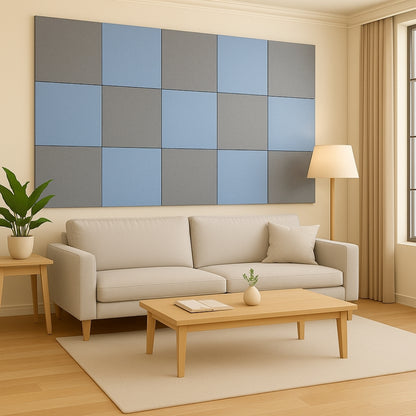 ColourMute PET Acoustic Panel | Silver Sky