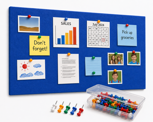 FeltPin Bulletin Board 120x60cm | Iris