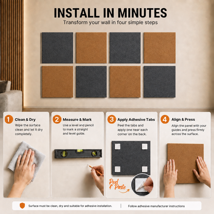 Felt PET Acoustic Panel | Office & Home Acoustics | Lava