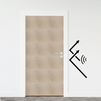 MMT ACOUSTIX® DOOR SOUNDPROOF TILES WITH DOOR SEALS | 7X3 FEET DOOR BOTH SIDE | 18 PCS, SAND BROWN