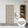 MMT ACOUSTIX® DOOR SOUNDPROOF TILES WITH DOOR SEALS | 7X3 FEET DOOR BOTH SIDE | 18 PCS, SAND BROWN