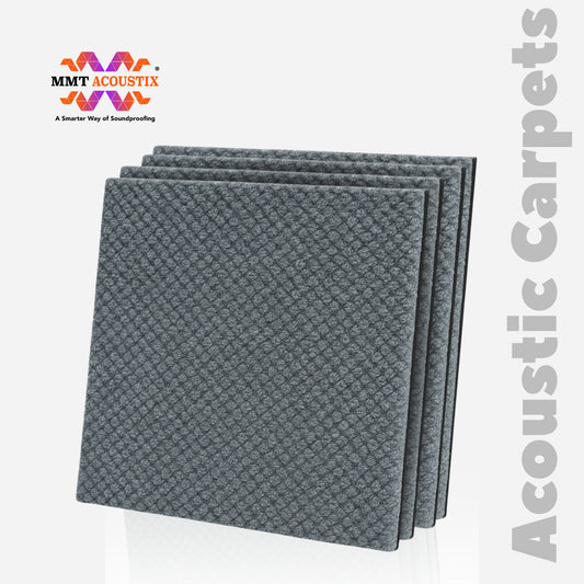 Acoustic Carpet Tiles | 50x50 cm | Light Grey | 64 Sq Ft