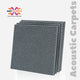 Acoustic Carpet Tiles | 50x50 cm | Light Grey | 64 Sq Ft