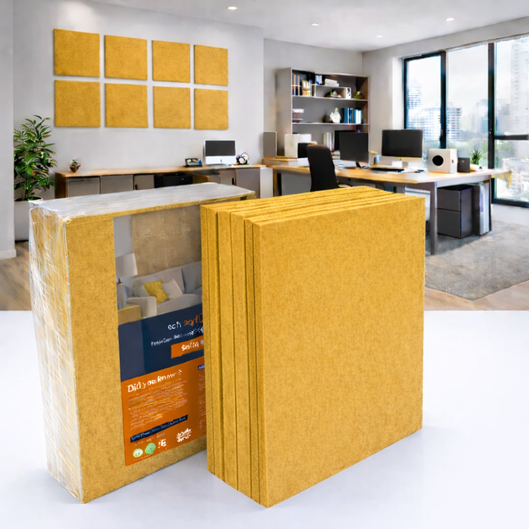 Felt PET Acoustic Panel | Office & Home Acoustics  | Mustard