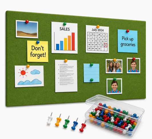 FeltPin Bulletin Board 120x60cm | Olive
