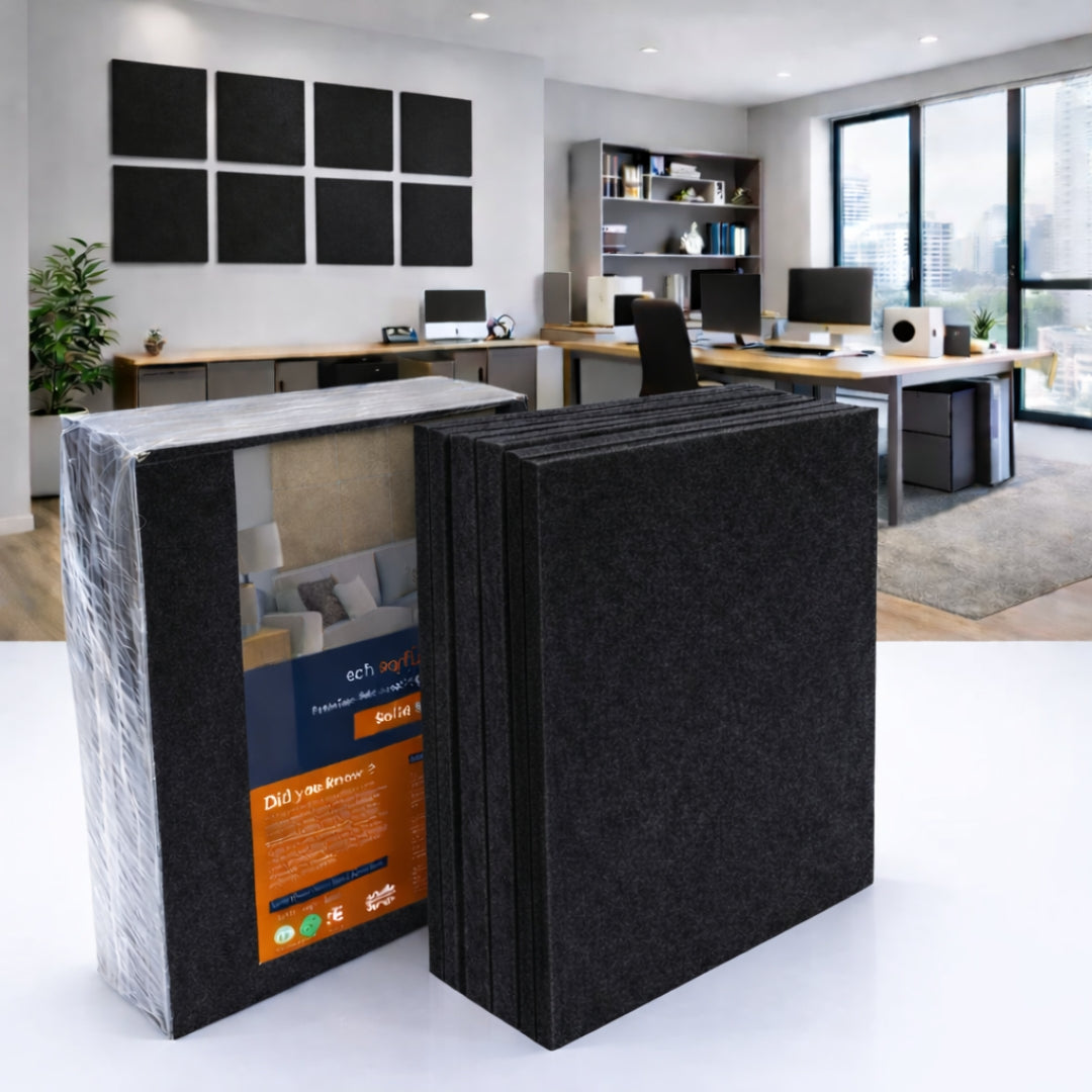 Felt PET Acoustic Panel | Office & Home Acoustics  | Piano Black