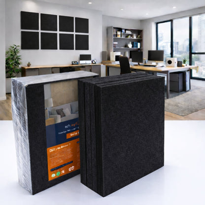 Felt PET Acoustic Panel | Office & Home Acoustics  | Piano Black