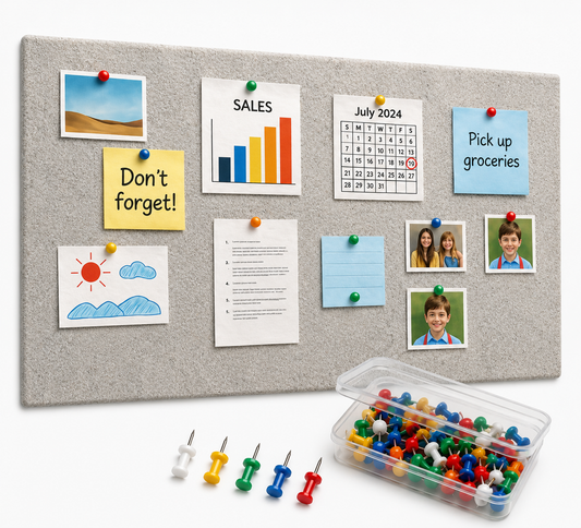 FeltPin Bulletin Board 120x60cm | Pumice