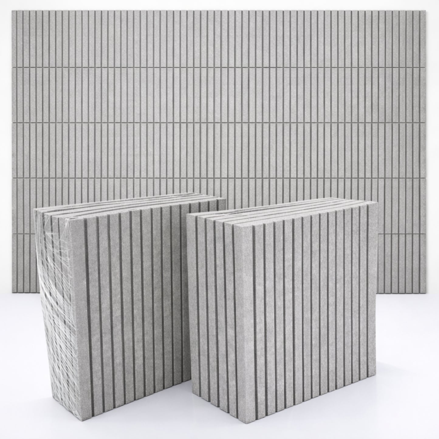 PET Acoustic Panels | 30x30cm Slats | Pumice | 8 Pcs