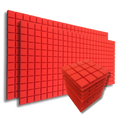 Turbo Acoustic Foam Panel 2" | 1 x 1 Feet | Flame Red