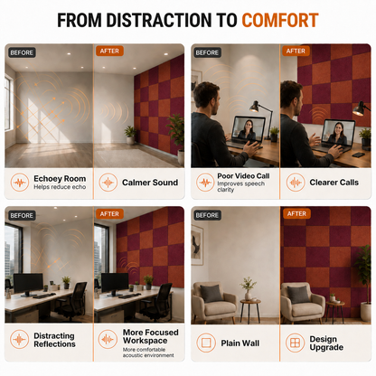 Felt PET Acoustic Panel | Office & Home Acoustics | Sienna