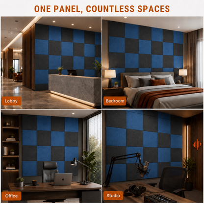 Felt PET Acoustic Panel | Office & Home Acoustics | Silver Sky