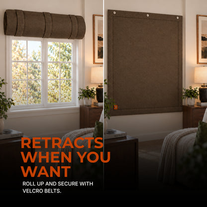 Vindo® Soundproof Curtain, 5 Layer Noise Blocking, Custom Size