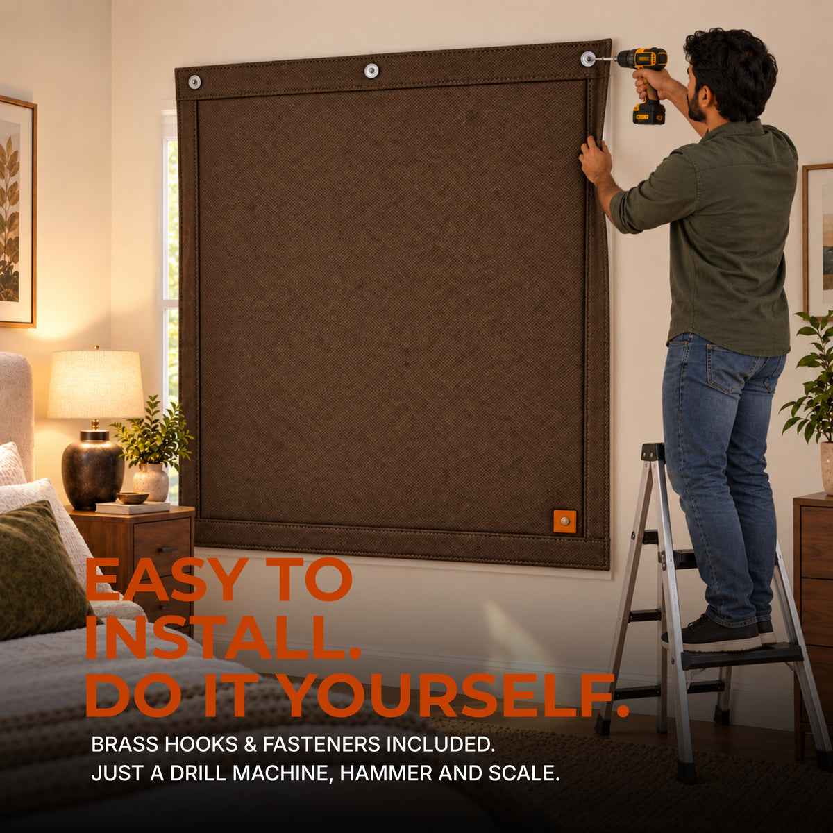 Vindo® Soundproof Curtain, 5 Layer Noise Blocking, Custom Size