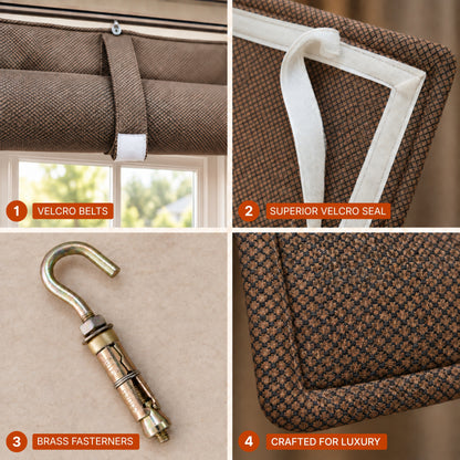 Vindo® Soundproof Curtain, 5 Layer Noise Blocking, Custom Size