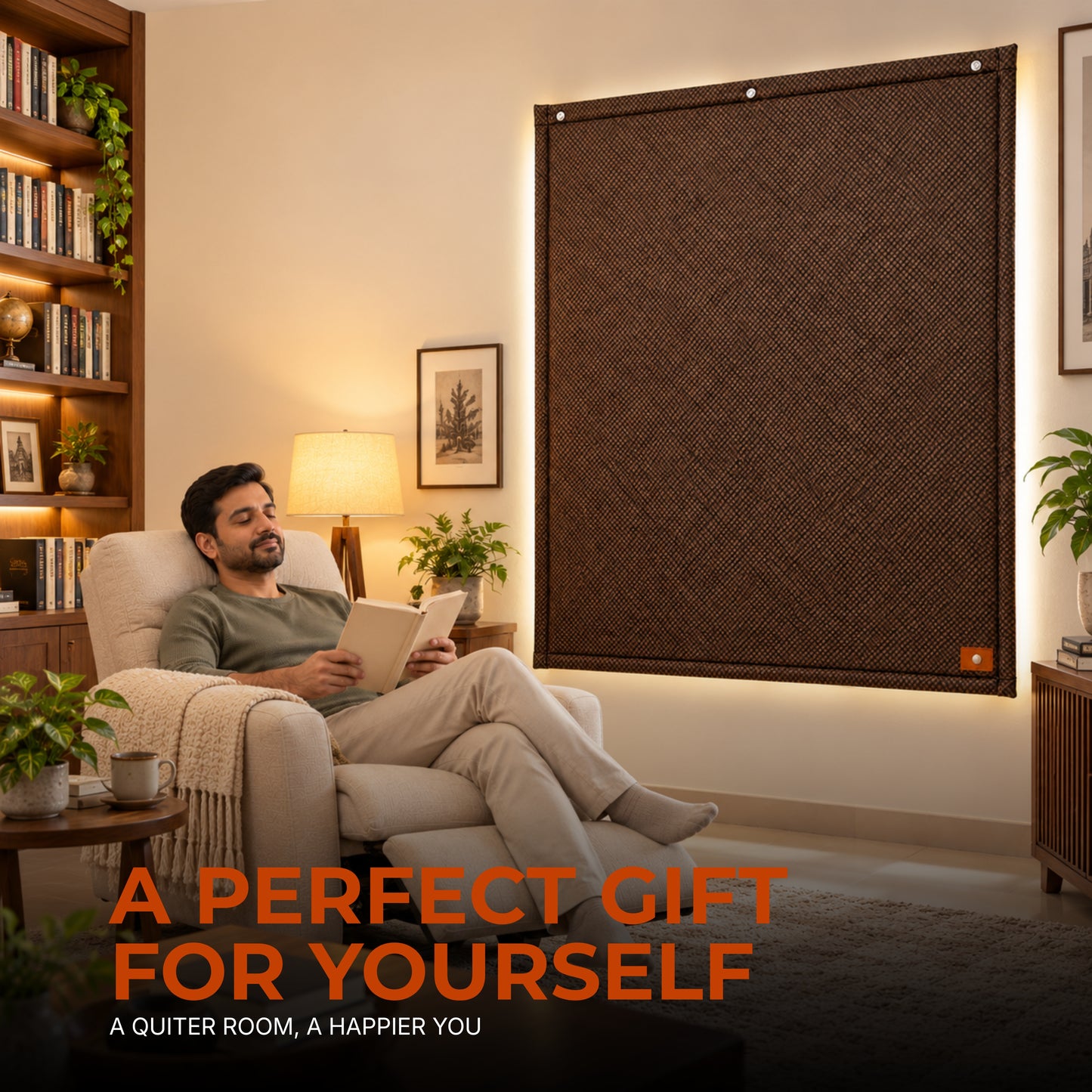 Vindo® Soundproof Curtain, 5 Layer Noise Blocking, Custom Size