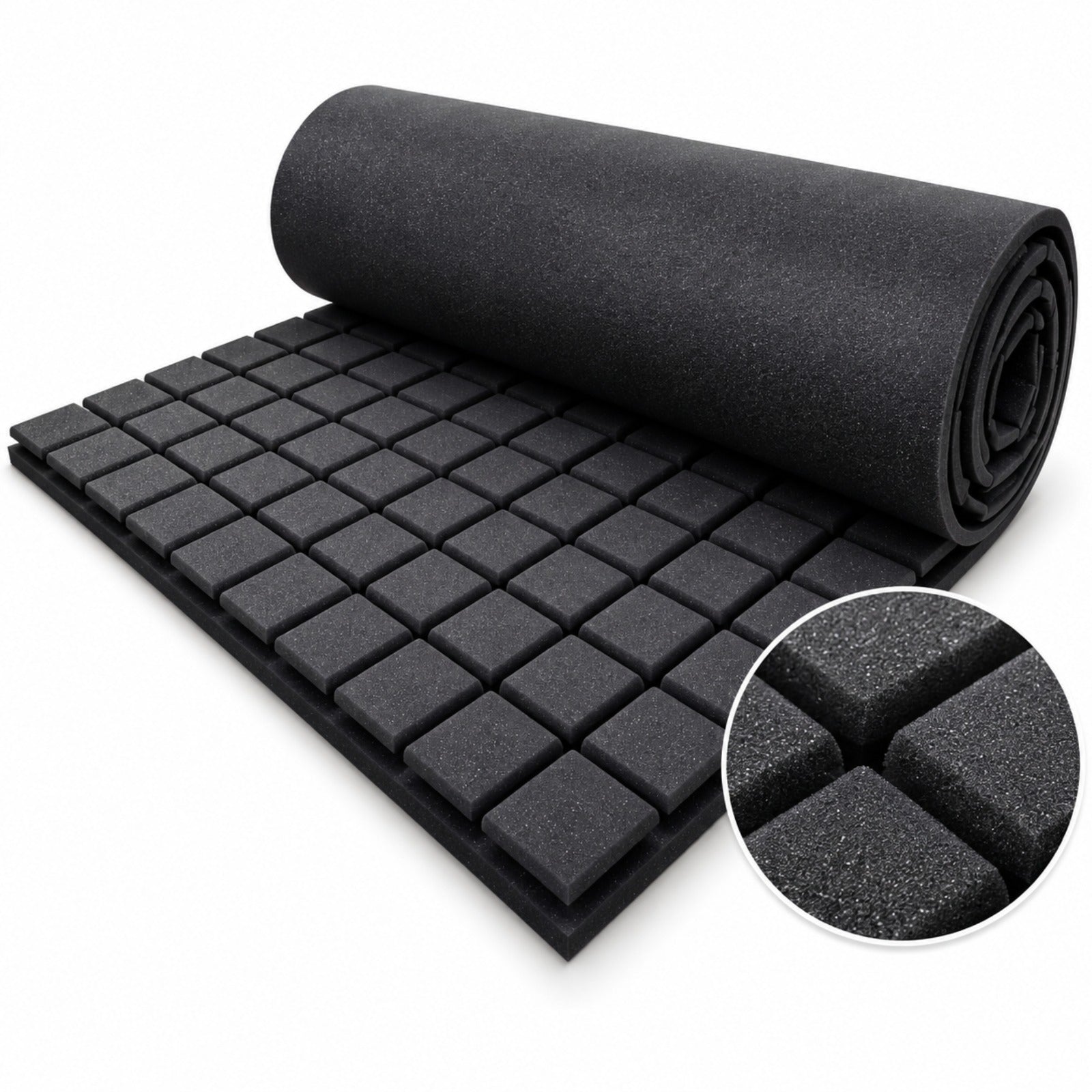 Recording Studio Turbo Acoustic Foam, 6x3 Ft, Charcoal Black – MMT