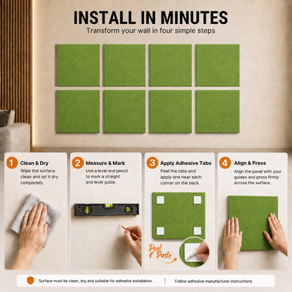 Felt PET Acoustic Panel | Office & Home Acoustics | Wasabi