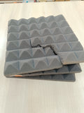 Pyramid Acoustic Foam 1x1 2inches " Multicolours 70 pcs