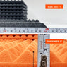 Pyramid Acoustic Foam Panel 1" | 1 X 1 feet | Pro Charcoal & MMT Orange