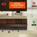Door Seal Bottom Carbon Metal + Rubber Insulation 36" x 1.5"