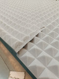 Pyramid Acoustic Foam 6x3, 2" inches Stone White