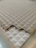 Pyramid Acoustic Foam 6x3, 2" inches Stone White