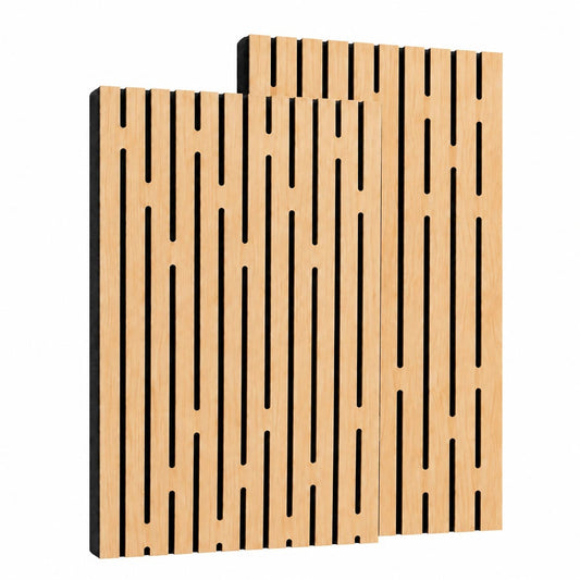 SoundaXe® Fluted Wooden Acoustic Panel, 4x2 Feet, 18mm | Oak